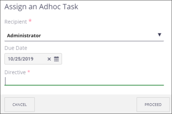 Assign an Ad Hoc Task